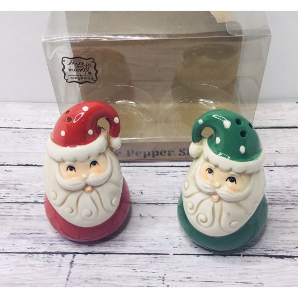 Salt & Pepper Shakers Johanna Parker Design Nostalgic Santa Claus Christmas - Picture 2 of 4
